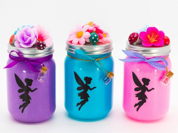 מארז ערכות יצירה עששית פיה בצבעים שונים, ורוד, סגול, תכלת